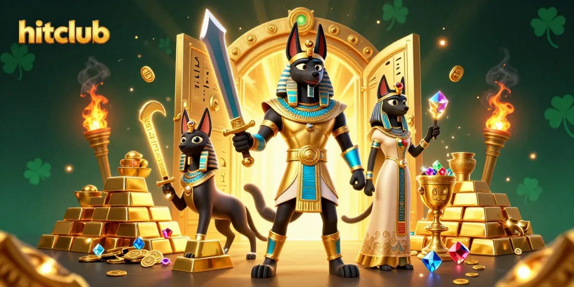 Experience thrilling gameplay at hitclub with ancient Egyptian warriors and sparkling treasures.