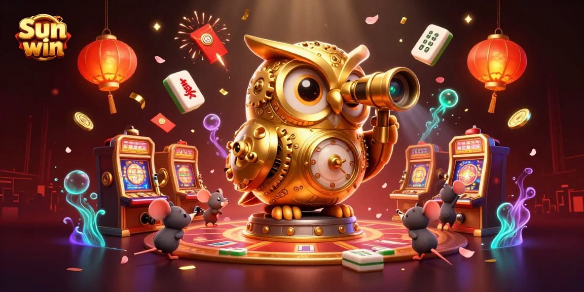 Experience the thrill of Sun win with a vibrant 3D illustration showcasing lively casino action.