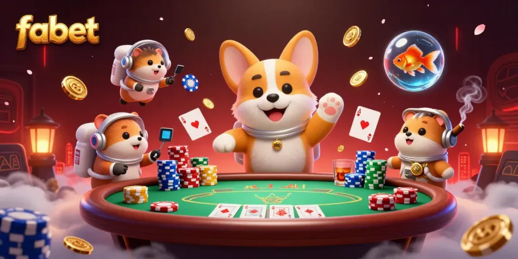 Experience exciting moments at fabet's space-themed casino with thrilling gameplay and colorful characters.