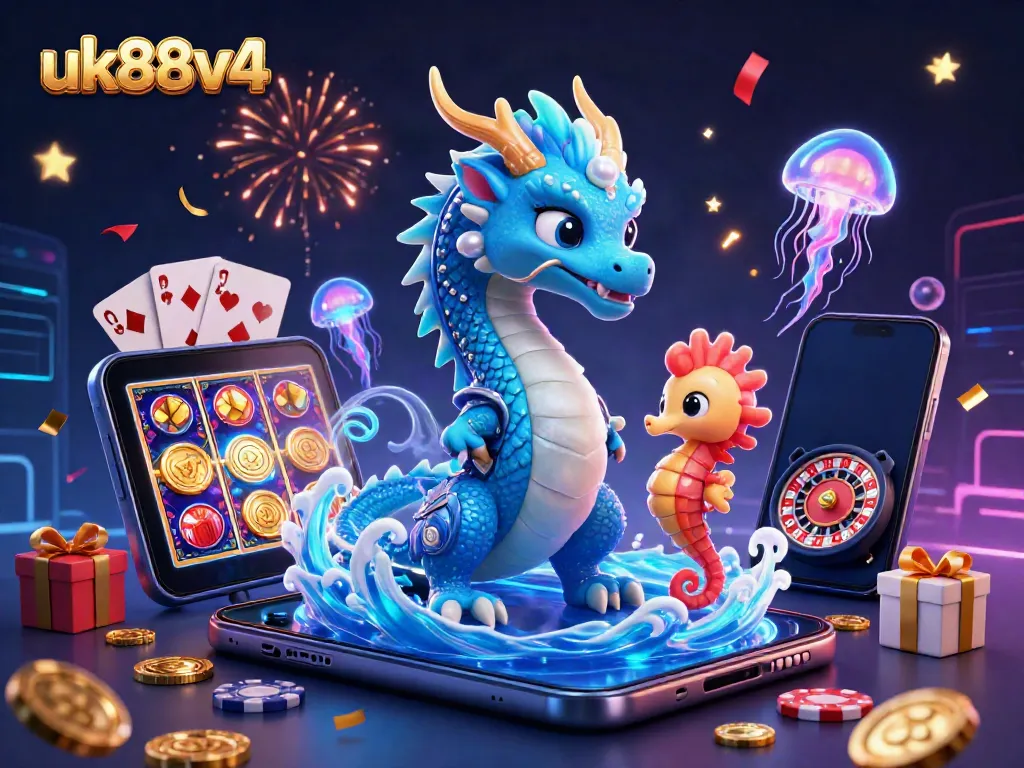 Experience thrilling gameplay with uk88v4's captivating casino scene featuring enchanting characters and vibrant game elements.