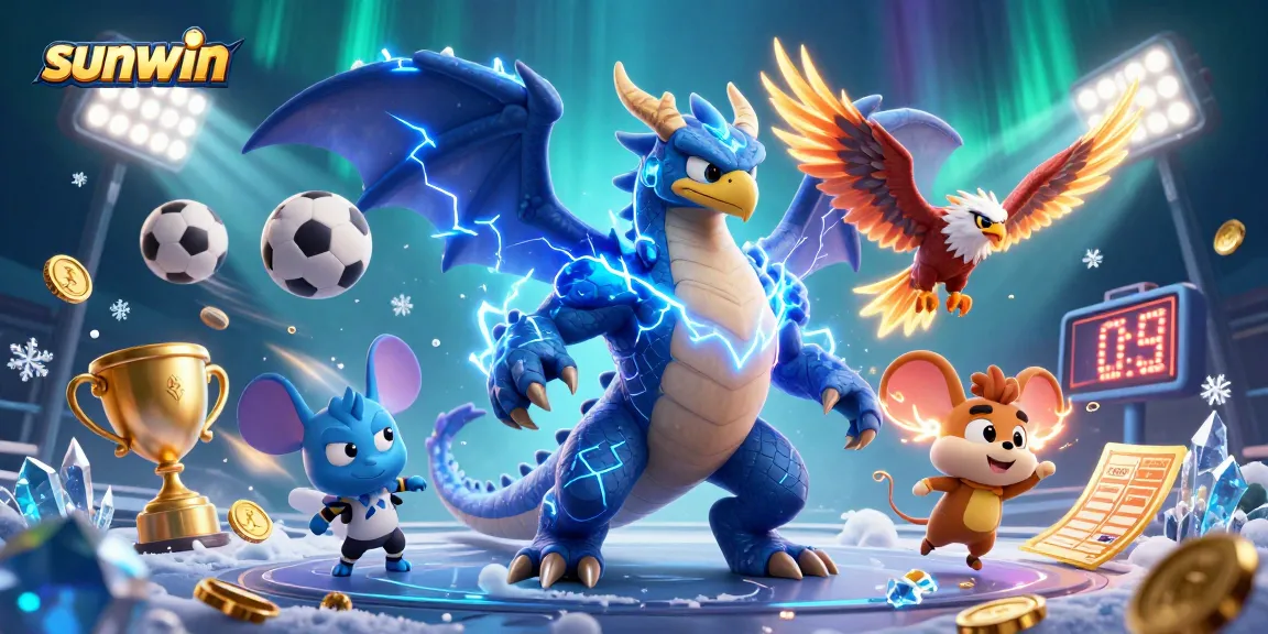 Experience thrilling gameplay with sunwin as animated characters soar amidst vibrant casino elements.
