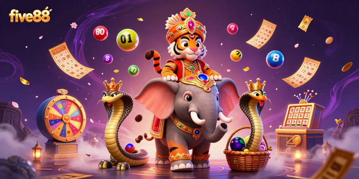 Engage in exciting gameplay with five88's vibrant casino elements and animated characters.