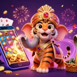 Play the exciting slot game on rikvip with vivid characters and dynamic casino elements.