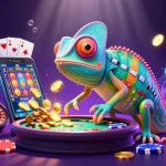 Experience the thrill of crazyvegas high roller casinos with vibrant casino elements and energetic characters.